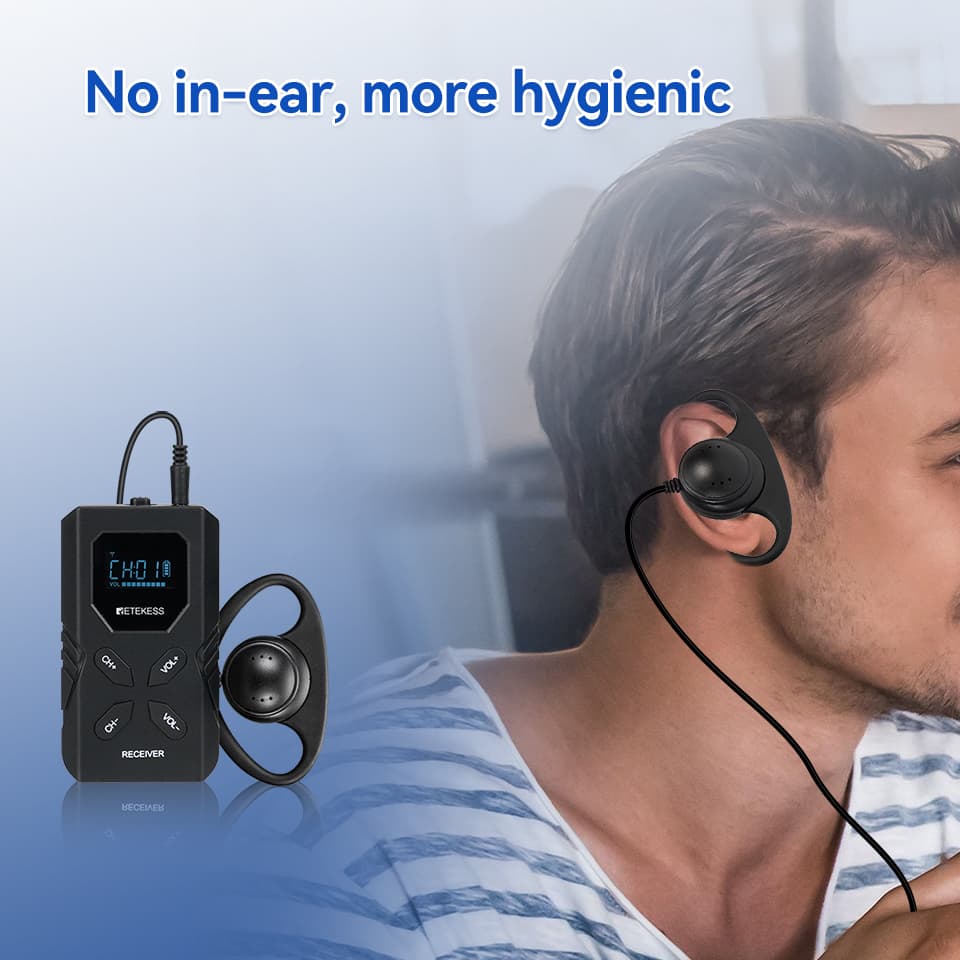 retekess tt119 professional translation equipment no in ear detals