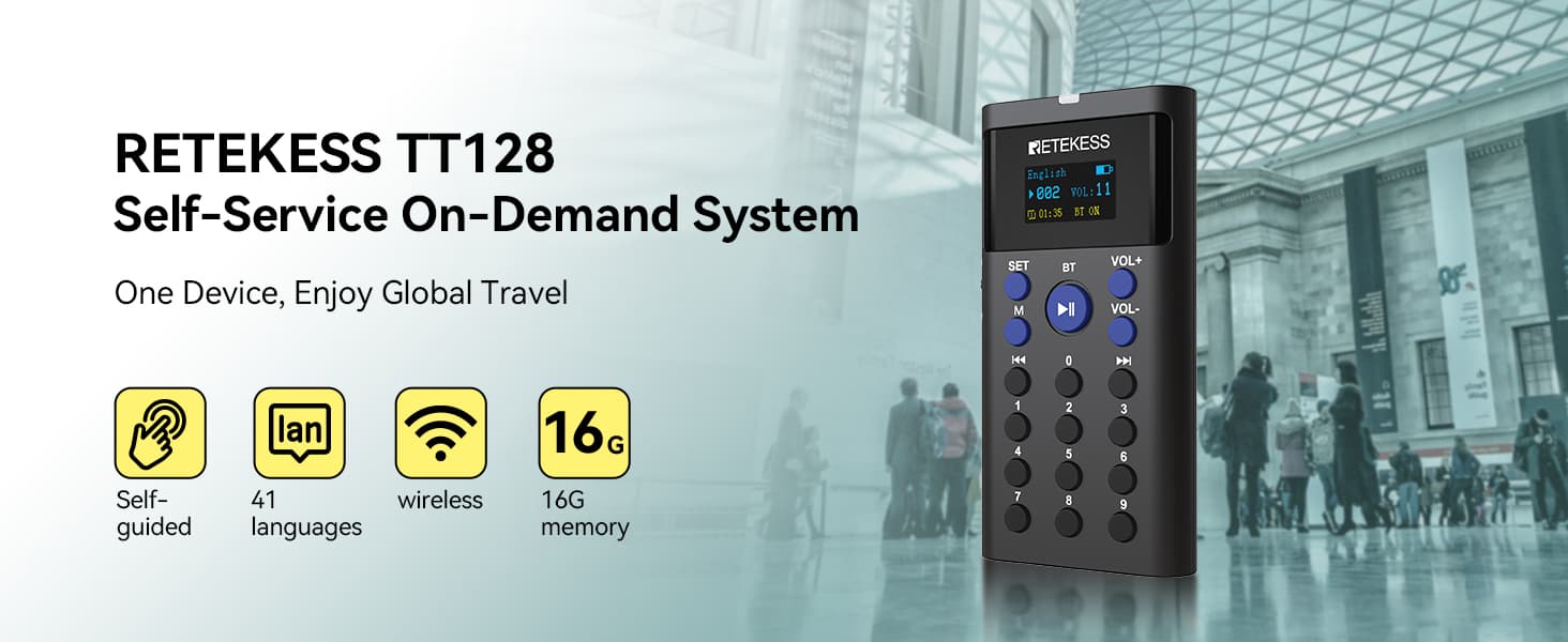 retekess-tt128B-bluetooth-museum-audio-guide-system