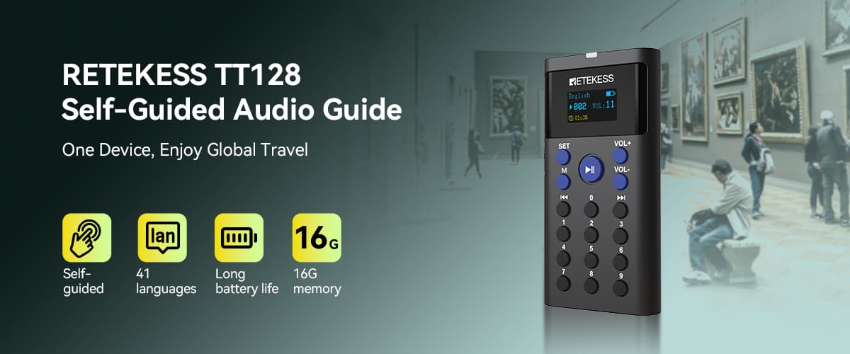 retekess tt128 self-guided audio guide system retekess tt128 self-guided audio guide system